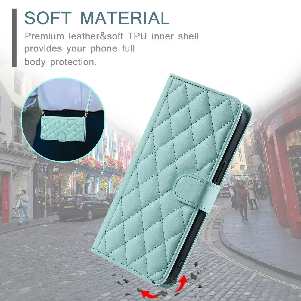 V29 V30 V40 Lite 5G 4G Flip Case For Vivo V40 SE Crossbody Luxury Leather Book Funda For Vivo V40 Pro V30E V30SE Wallet Cover 5