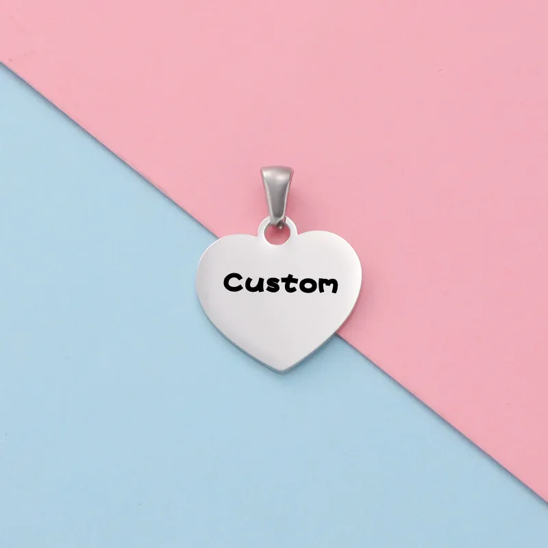 Personalized Name & Date Pendant Necklace – Stainless Steel Custom Letter Jewelry, 50cm Chain
