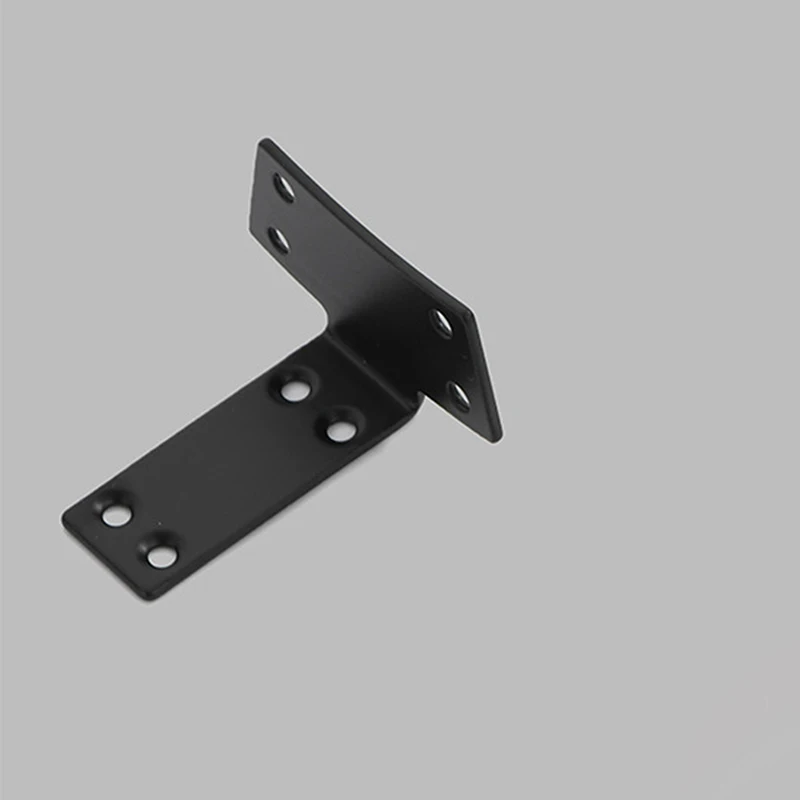 

Corner Spray Painted Black Iron Right Angle Connector, T-shaped Connector Reinforced Wooden Board