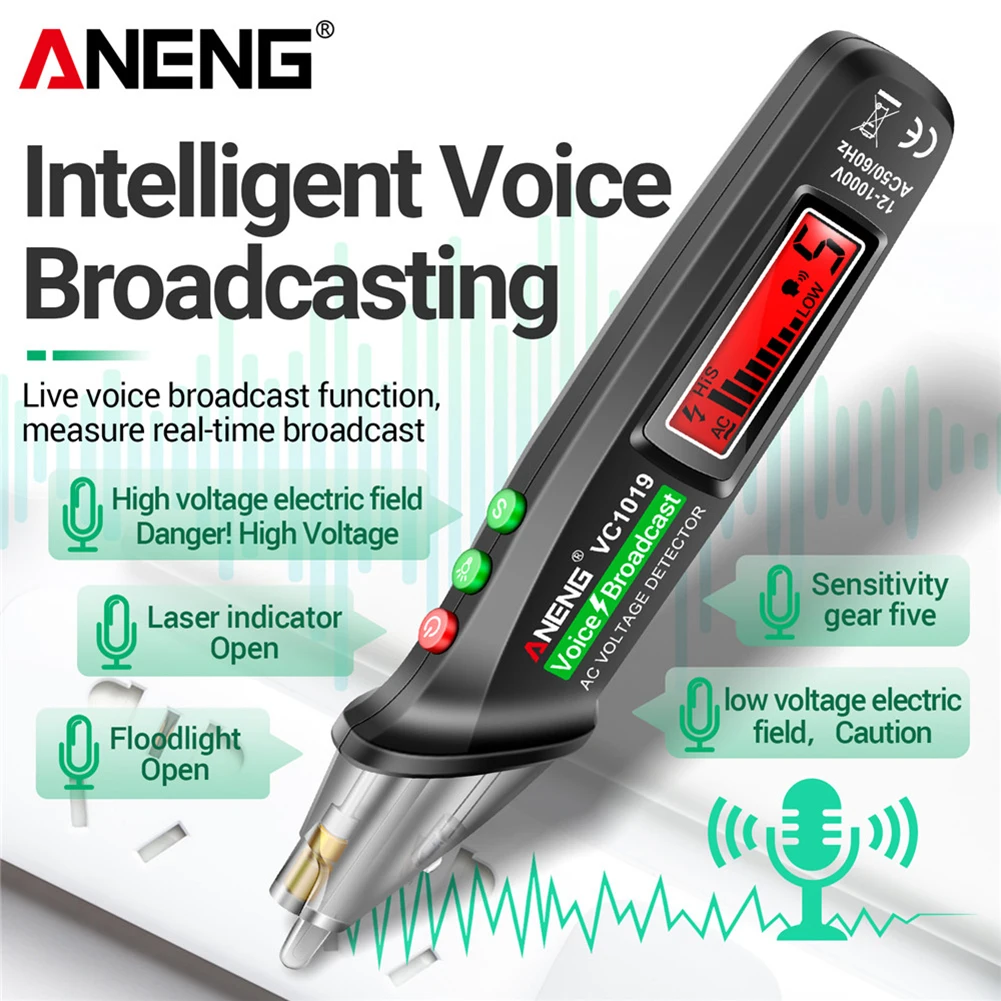 ANENG VC1019 DC AC ׽Ʈ ,    , 12-1000V Ʈ ,  ,  ׽  