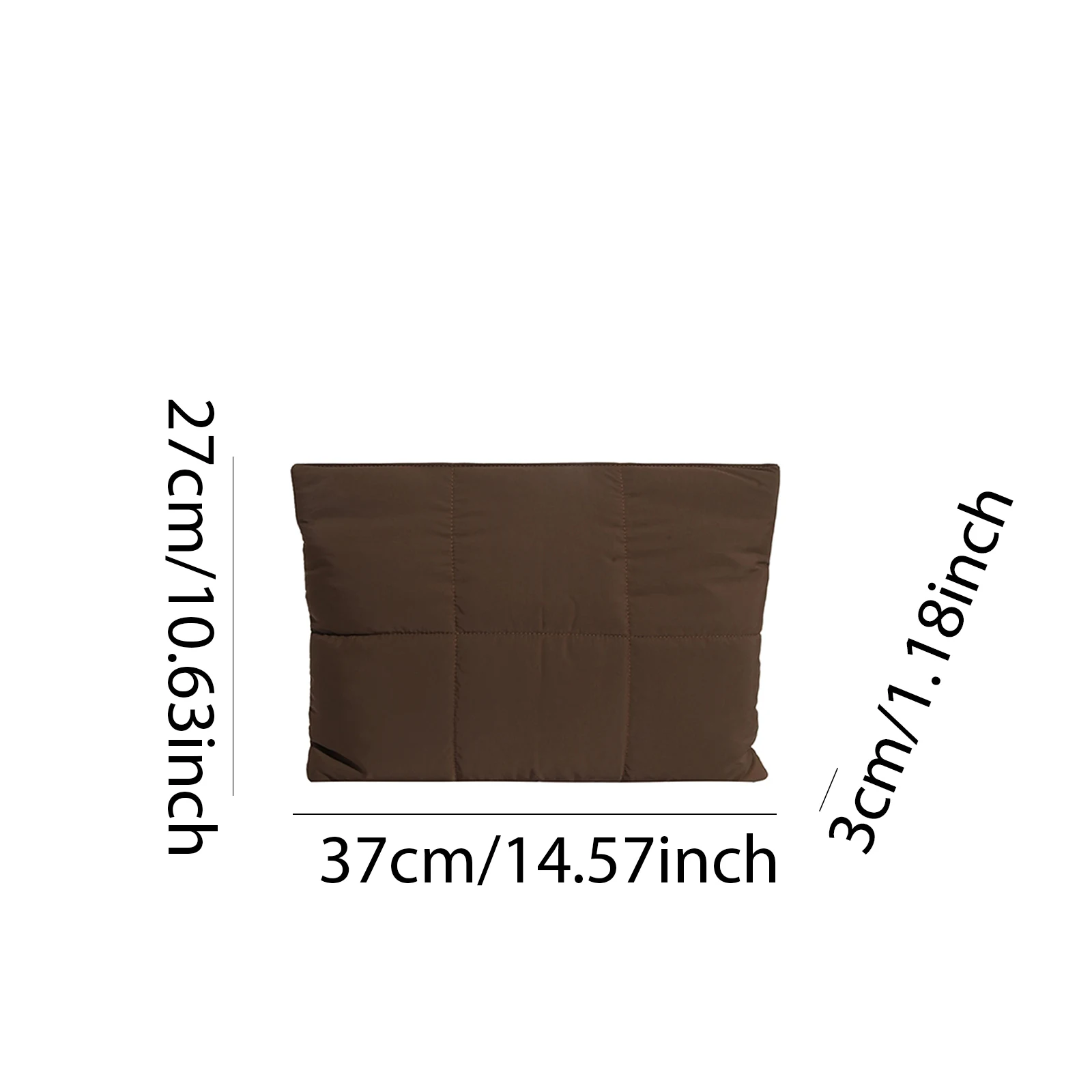 13 Inch Quilted Laptop Case Comfortable Laptop Sleeve Cute Laptop Bag for Women Men Travel School Work