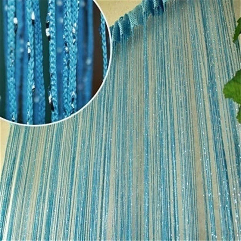 Description Picture 6 of item200x95 cm Luxury Crystal Curtain Flash Line Shiny Tassel String Door Curtain Window Room Divider Home Decoration Cortinas 2020