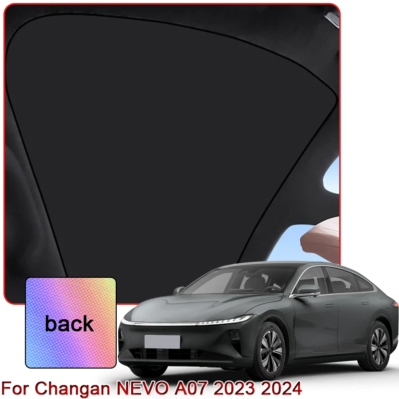 

Colorful Ice Crystal Car Roof Sunshade For Changan NEVO A07 2023 2024 Car Clip-on Sunroof Skylight Blind Shading Cover Accessory