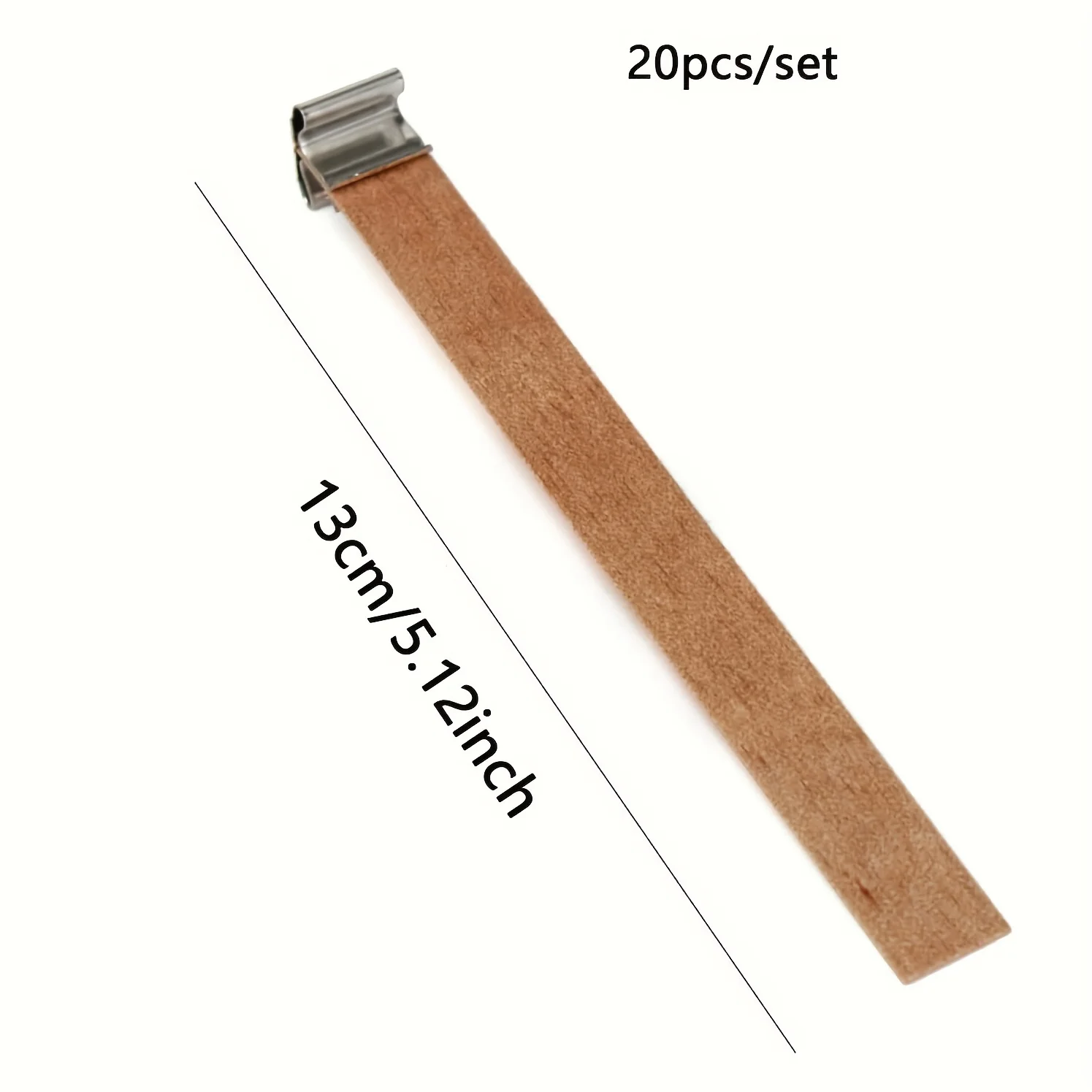 Wooden Candle Wicks with Metal Base For Handmade DIY
