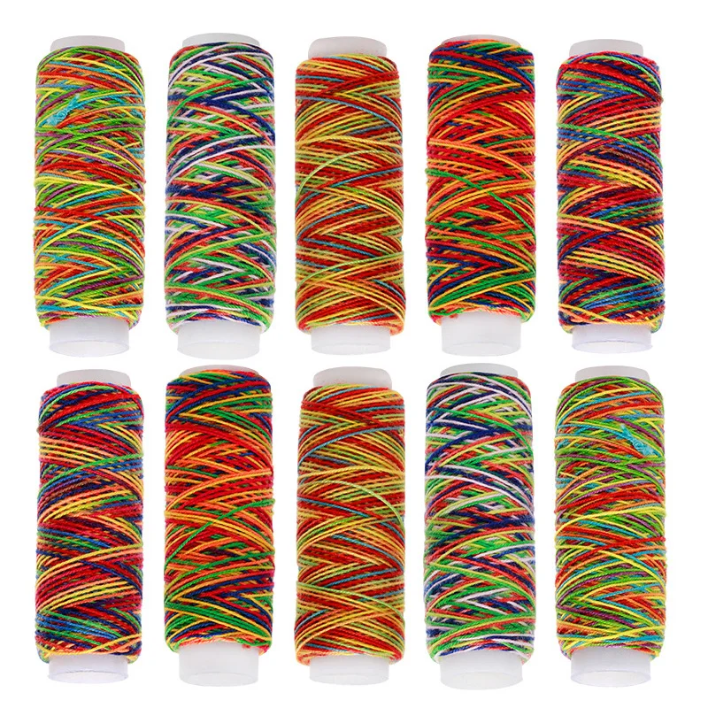 10PCS/Set Mixed Color Sewing Thread Hand Quilting Embroidery 203