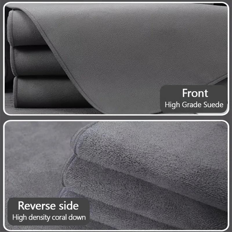 Cleaning Cloth Glass Cleaning Towel 1pcs Suede Double-sided Absorbent Traceless Reusable for Windows Cars Kitchen Mirrors