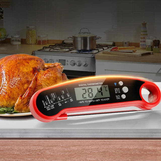 Digital Kitchen Food Thermometer Electronic Food Cooking Meat Barbecue Oven  Probe Thermometer Tools Stainless Steel Probe - AliExpress