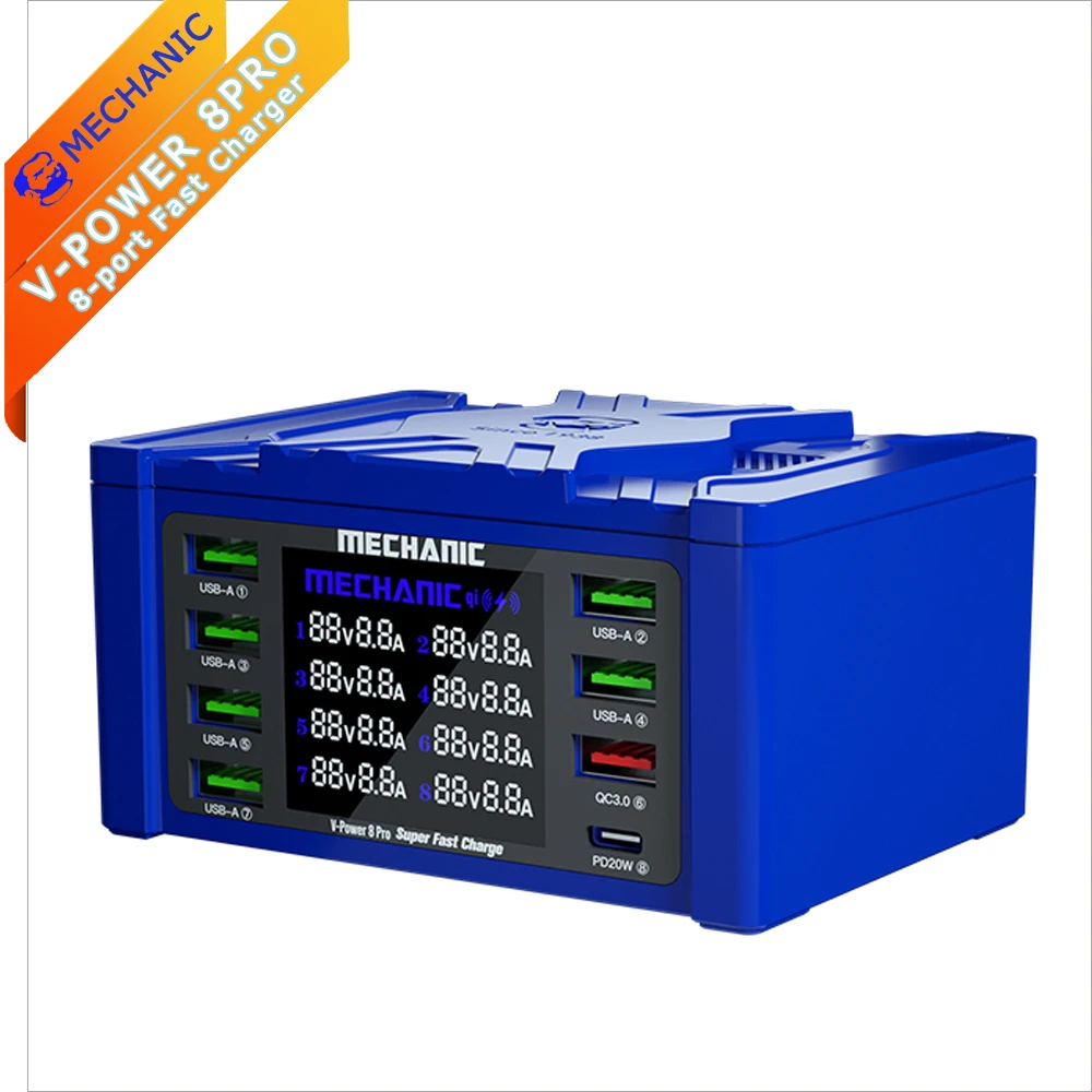 Super-Fast-Charger-MECHANIC-V-Power-8PRO-8-Ports-110W-High-power-for ...
