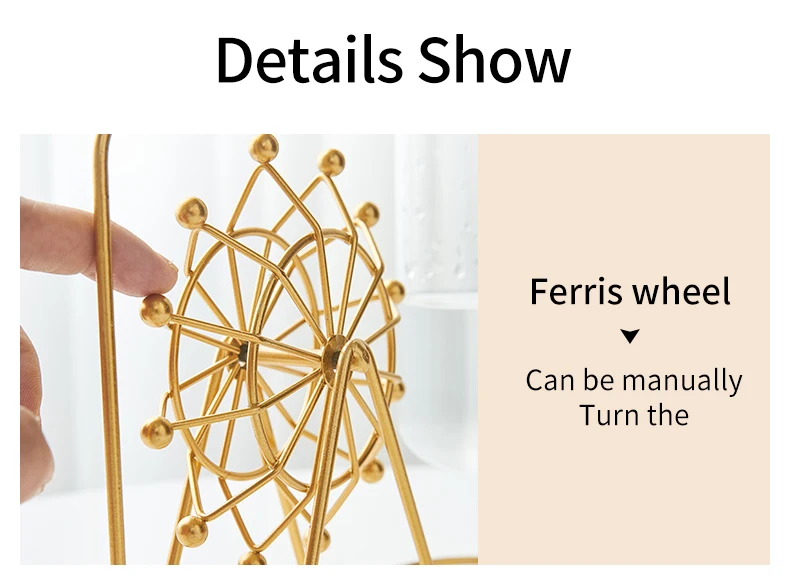 Hydroponic Vase Home Decoration Accessories Glass Plant Bathroom Terrarium Ferris Wheel Flower Gift