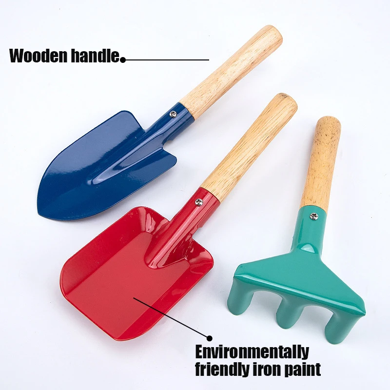 Children's shovel beach toy playing sand digging bucket shovel set playing in the sea outdoor gardening Digging tools 5