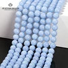 Wholesale 6 8 10mm Natural Angelite Stone Bead Round Loose Spacer For Jewelry Making Diy Necklace Bracelet Accessory Finding 15" 1