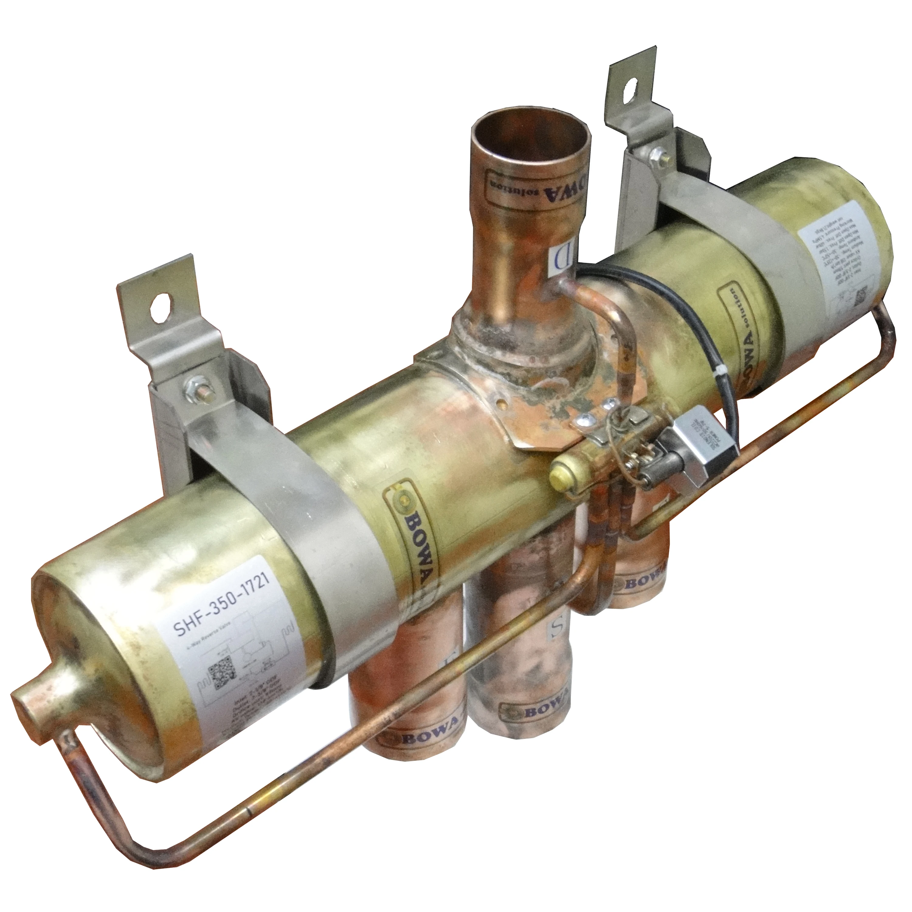 

4-way reverse valves are installed in air cooled water chiller and air source heat pump water heater integrated units