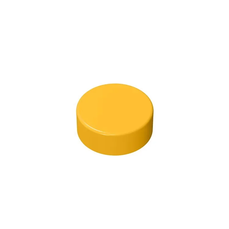 Gobricks GDS-612 Flat Tile 1x1 Round - Children's DIY Educational Building Blocks