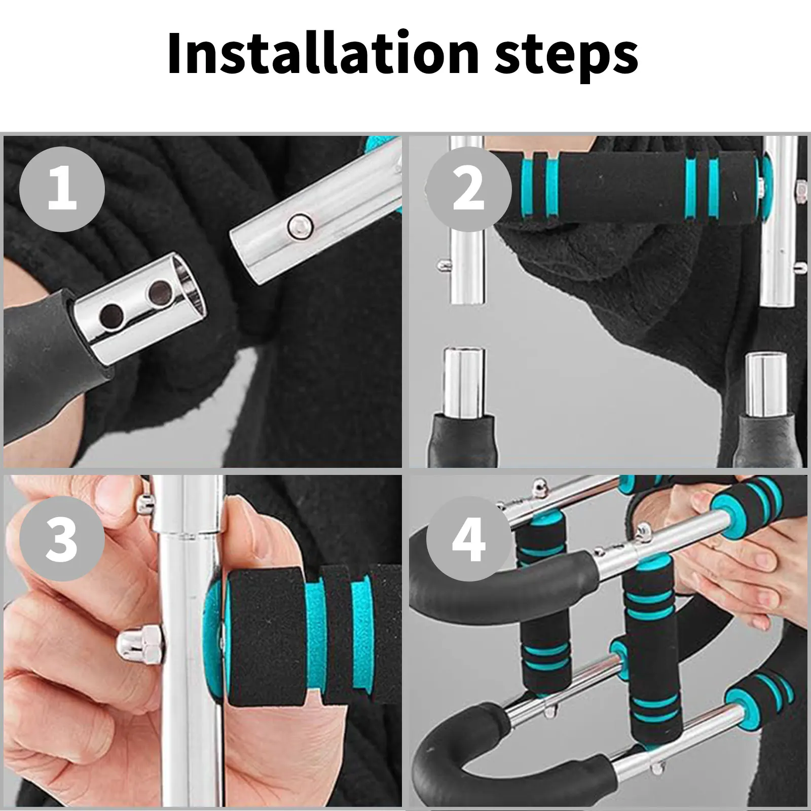 Portable Spring Resistance Arm Trainer, Adjustable Forearm Strengthener Arm Exercise Equipment Chest Workout Equipment