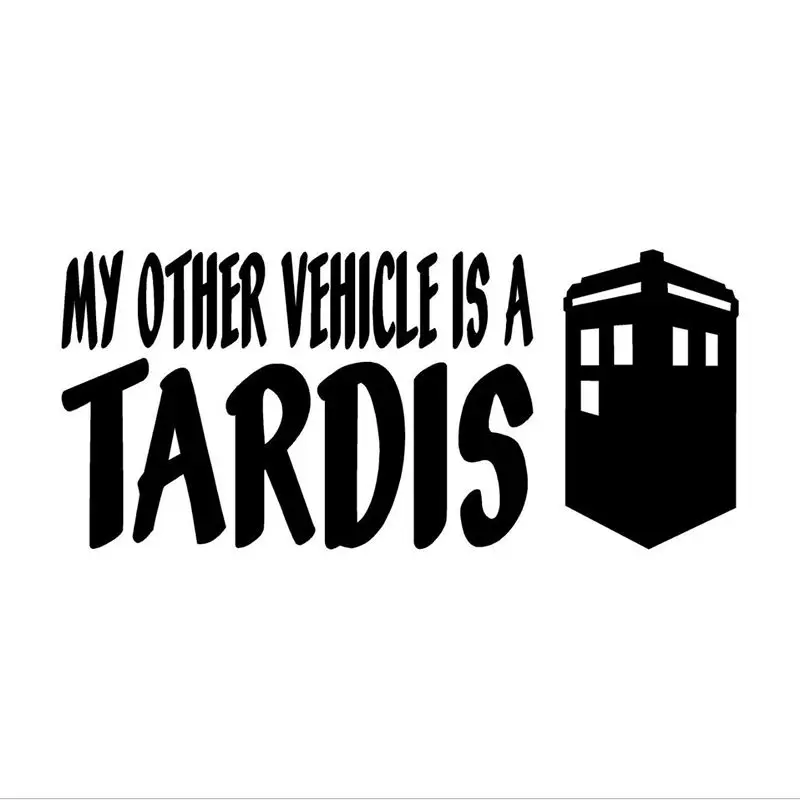 Product Tardis Lettered Polyethylene Sticker, Covering Scratches, For Cars, Windows, Bumpers, Waterproof Pvc Decals20Cm-9Cm
