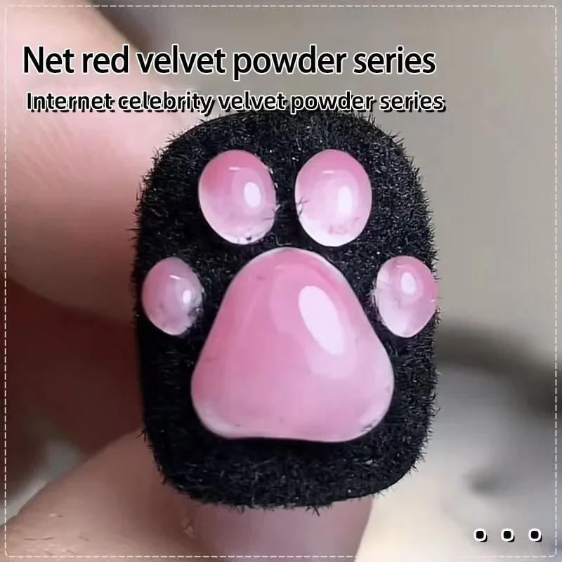 Vibrant Fuzzy Velvet Nail Art Glitter Powder