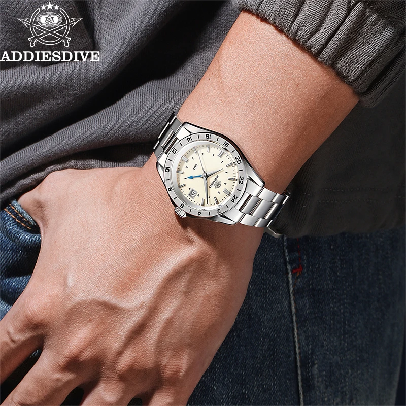 Armbanduhr Uhren FÃ¼r Dicke Handgelenke Addiesdive Neue Herren Uhr