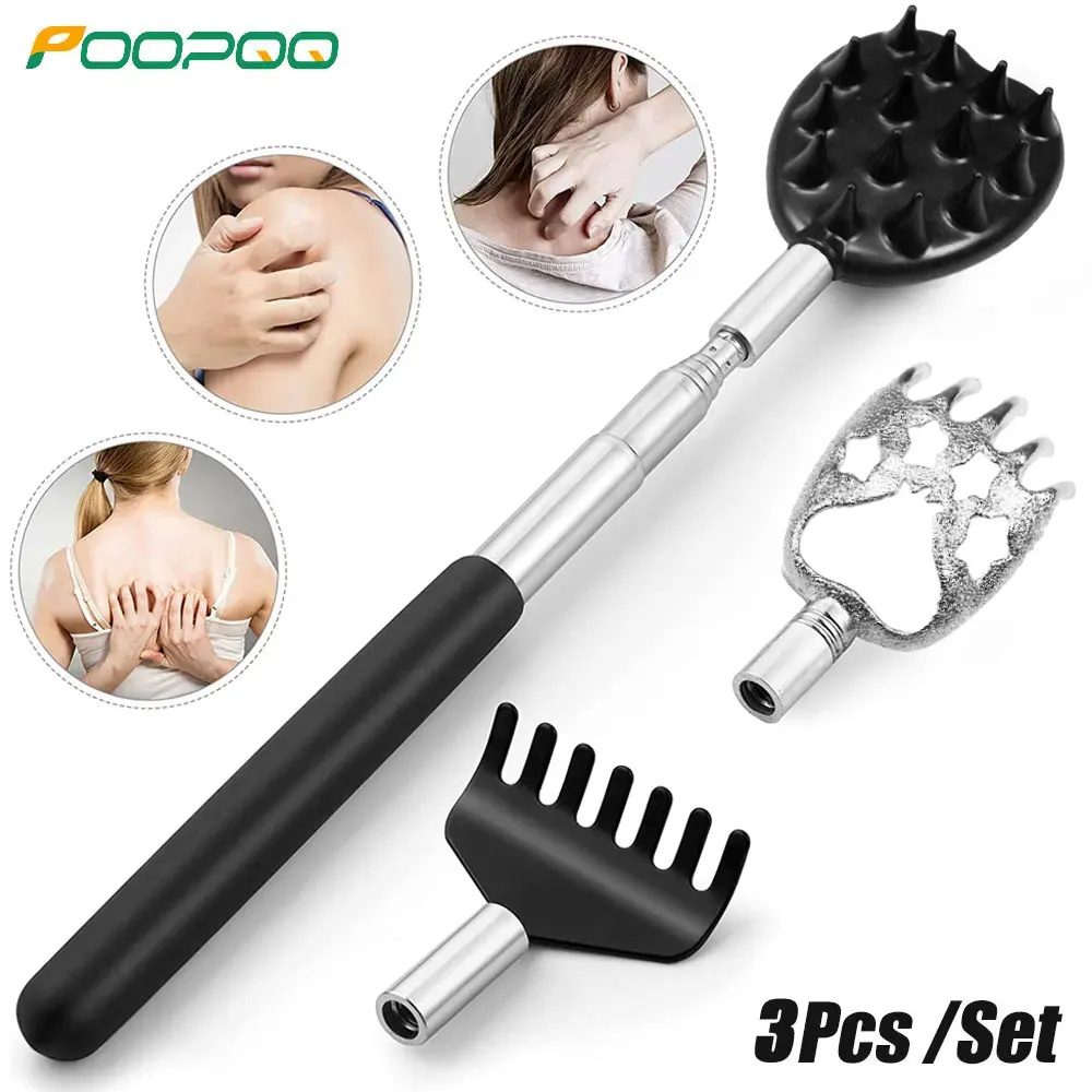 Telescopic Back Scratcher Scratching Backscratcher Massager Kit Back Scraper Extendable Telescoping Itch Health Products Hackles back scratcher massager telescopic back scratcher telescopic scratching scraper extendable telescoping itch health products
