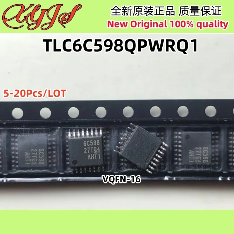 5-20개/몫 TLC6C598QPWRQ1 마킹: 6C598 TSSOP-16 TLC6C598QPWR TLC6C598 전원 로직 8비트 시프트 레지스터 LED 드라이버 100% 새 제품