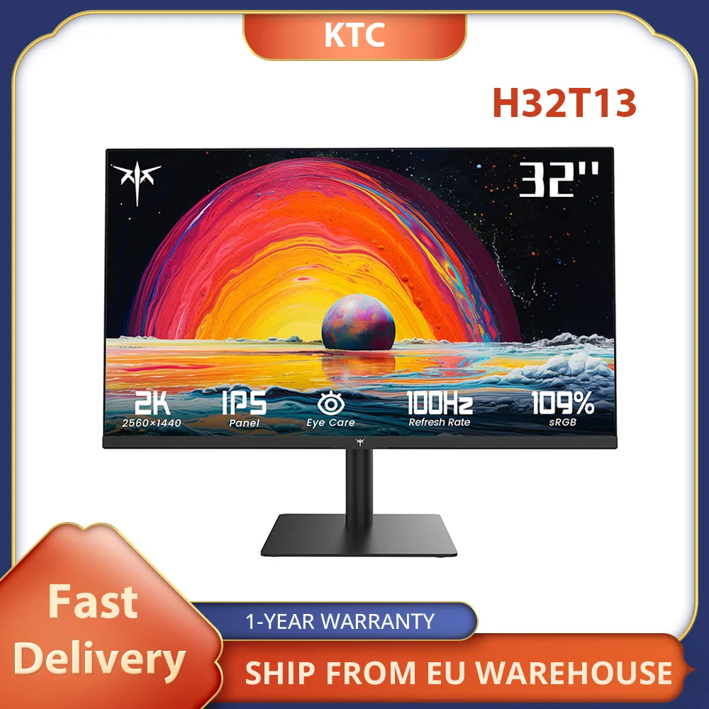 Ktc h32t13ゲーミングオフィスモニター、ipsパネルtyp、16:9アスペクト