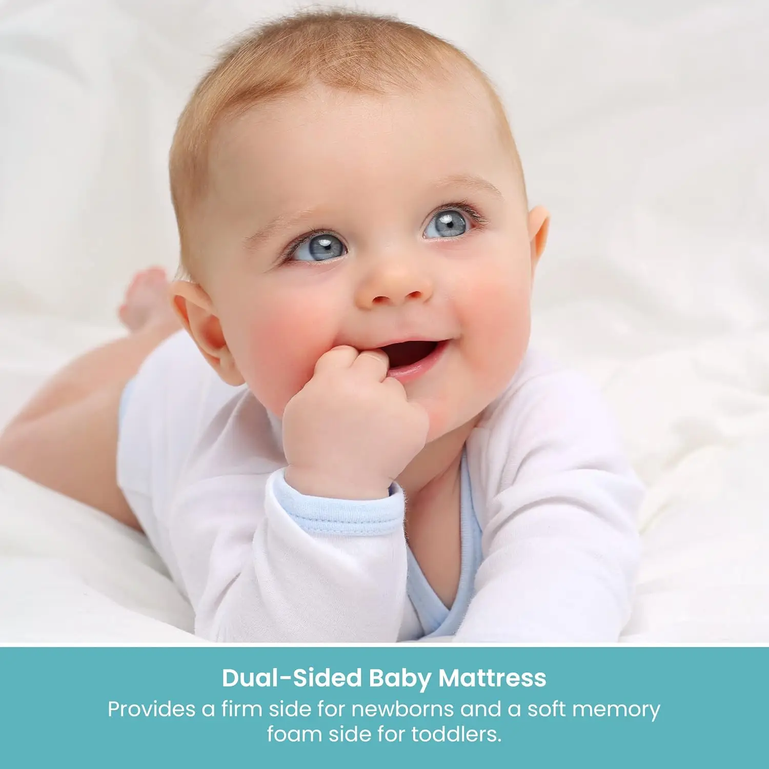 My  Foam Crib Mattress, Breathable Crib Mattress with Removable and Waterproof Cover, Hypoallergenic, Standard Size, 51.63" L x 5