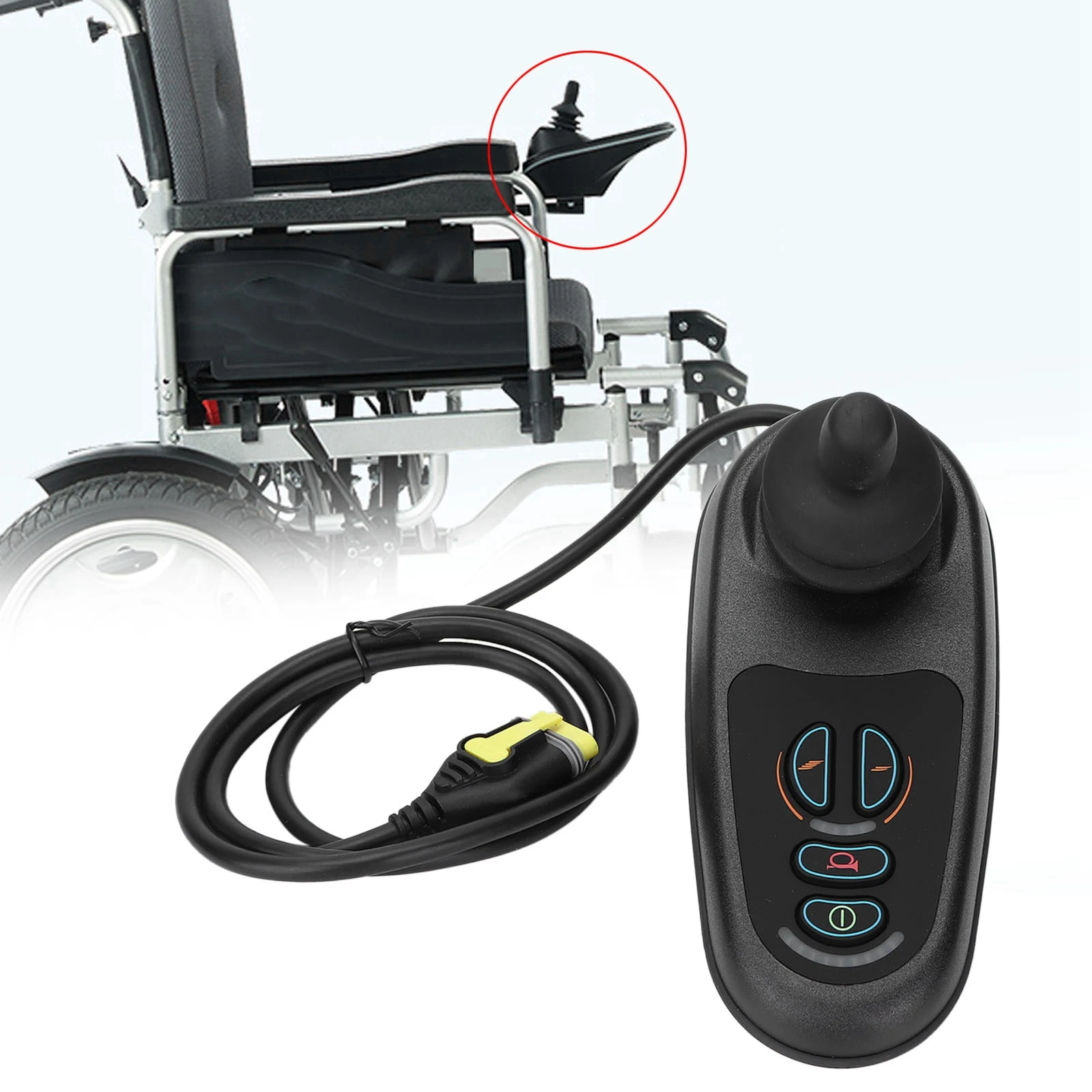 Electric Wheel Chair Joystick Controller Replacement Part Accessory Fit for PG VR2 D51427