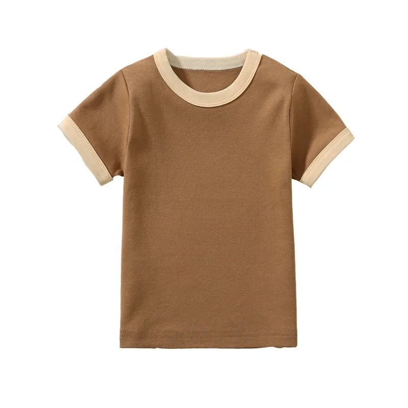 Camiseta Infantil Unissex Básica - Algodão, Manga Curta, Branca, Tamanhos Variados