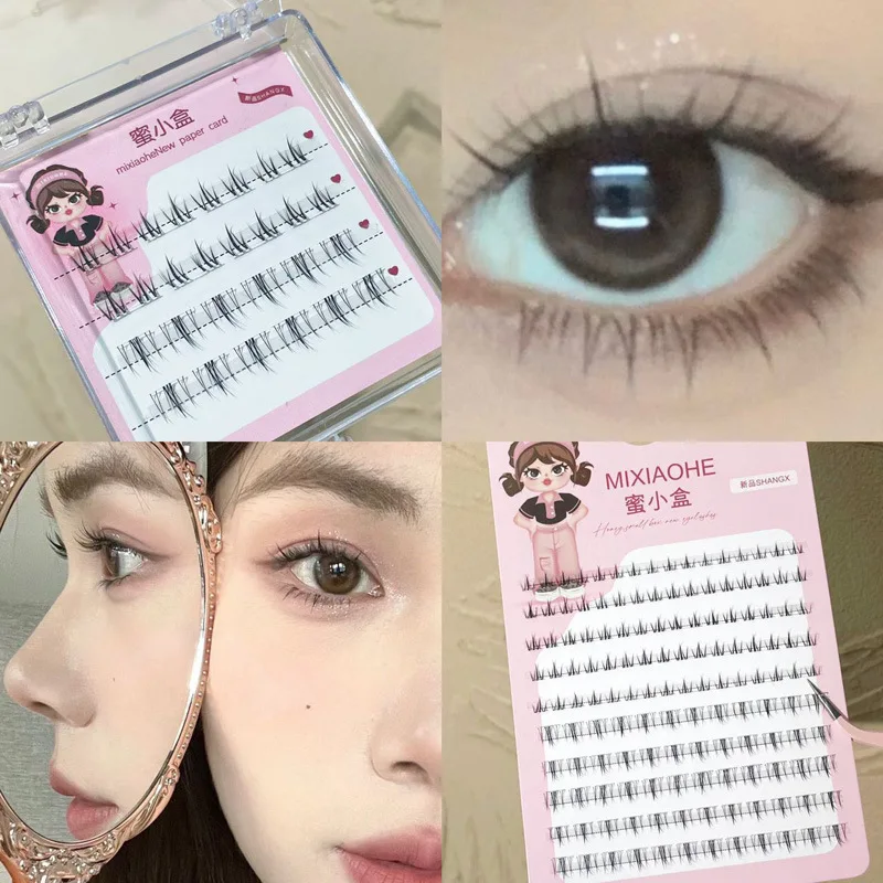 A Forma Di V Sotto Il Mix Di Ciglia Manga Eye Lashes Natural Bottom Lashes Soft Comic Eyelashes Bundles Eyelash Clusters Trucco Coreano