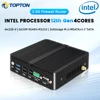 12th Gen 2.5G Firewall Router Intel N100 J6426 4x i225-V LAN 2*COM RS485 RS232 Industrial Fanless Mini PC 2x4K OPNsense Proxmox 1