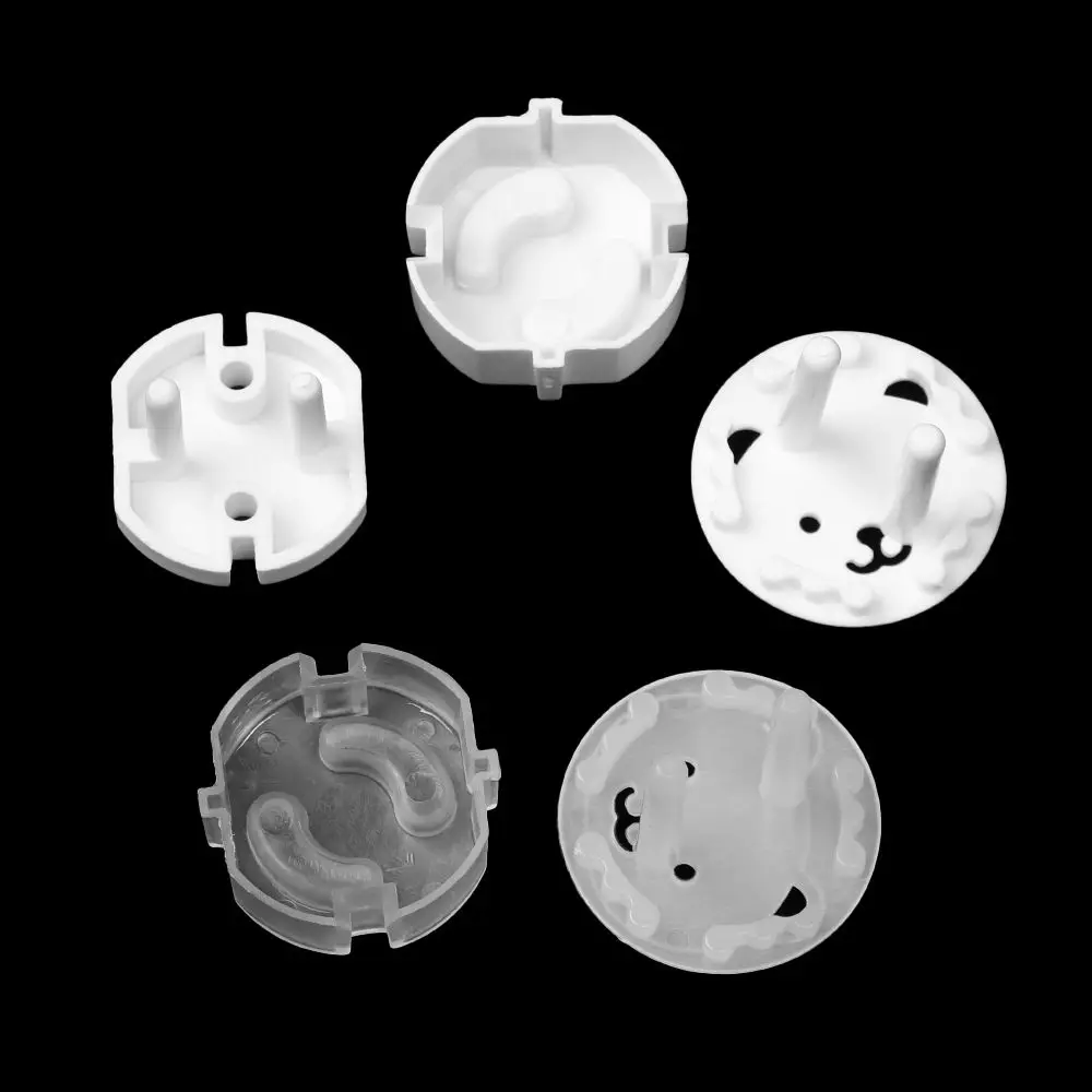 Socket Covers 10Pcs Plastic Power Socket Plug Protector Anti-Electric Outlet Guard European Standard