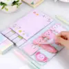 1 set Axolotl Sticky Notes, Cute Cartoon Pink Memo Set, Girl's Party Favor, School Supplies for Students 3
