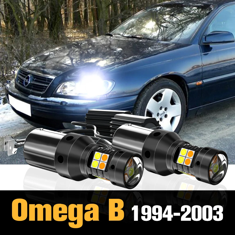 

2pcs Canbus LED Dual Mode Turn Signal+Daytime Running Light DRL Accessories For Opel Omega B 1994-2003 1998 1999 2000 2001 2002