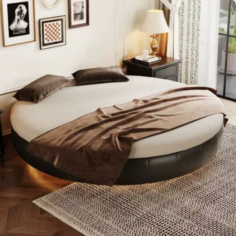 Letti Unici Europei per Adulti, Letti a Castello Tatami, Letti a Terra con Baldacchino, Set di Mobili di Lusso per Camera da Letto - immagine 4