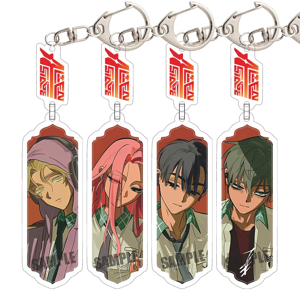 Kawaii Anime Cartoon Character Acrylic Keychain - Trendy Cosplay Bag Charm Accessory Gift