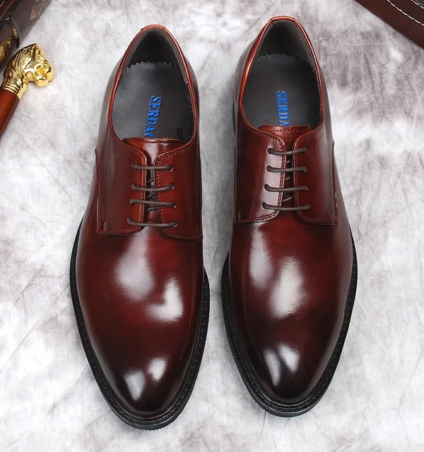 Oxford Shoes Wine Color Formal Shoes Burgundy Dress Wine Color