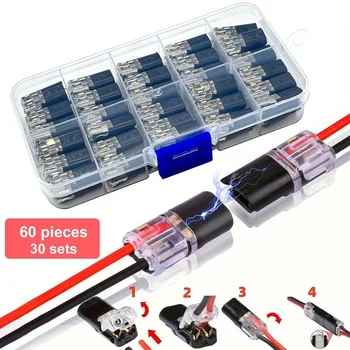 1/2/3 Pin Waterproof Automotive Electrical Connector Sealed Dustproof Wire Terminal Strip for Car Wiring Cable Connection