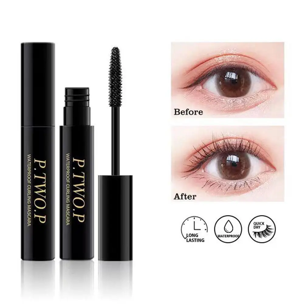 

New Curling Mascara Ultra-fine Small Brush Head Mascara Thick Curling Anti-sweat Comestics And Mascara Slim Non-smudge B3C5