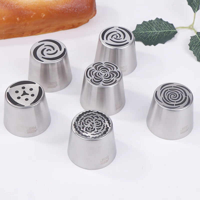 SL4/SL12/SL13/SL43/SL51/SL57 Stainless Steel Russian Icing Piping Nozzles 1Pc DIY Pastry Cake Icing Frosting Nozzles Baking Tool cake icing nozzles baking nozzle set cake decorating nozzle set