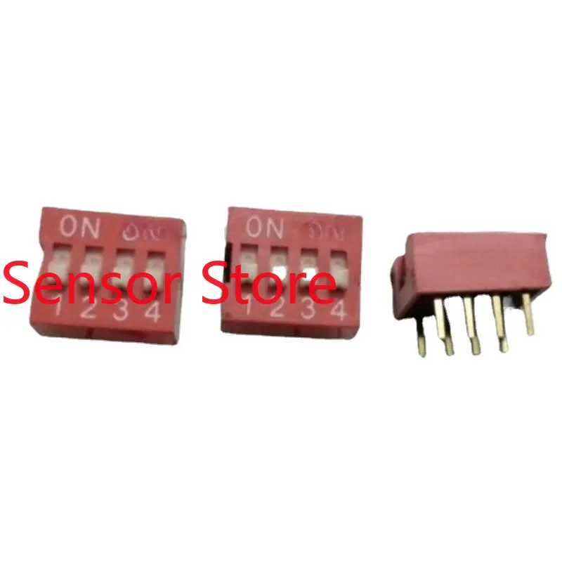 10PCS DIP  Switch, 4-digit Digital  Piano  Flat  Straight Plug
