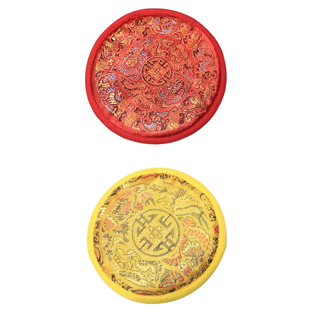 

2pcs Buddha Sound Bowl Accessories Unique Nepal Handmade Cloth Bowl Cushion