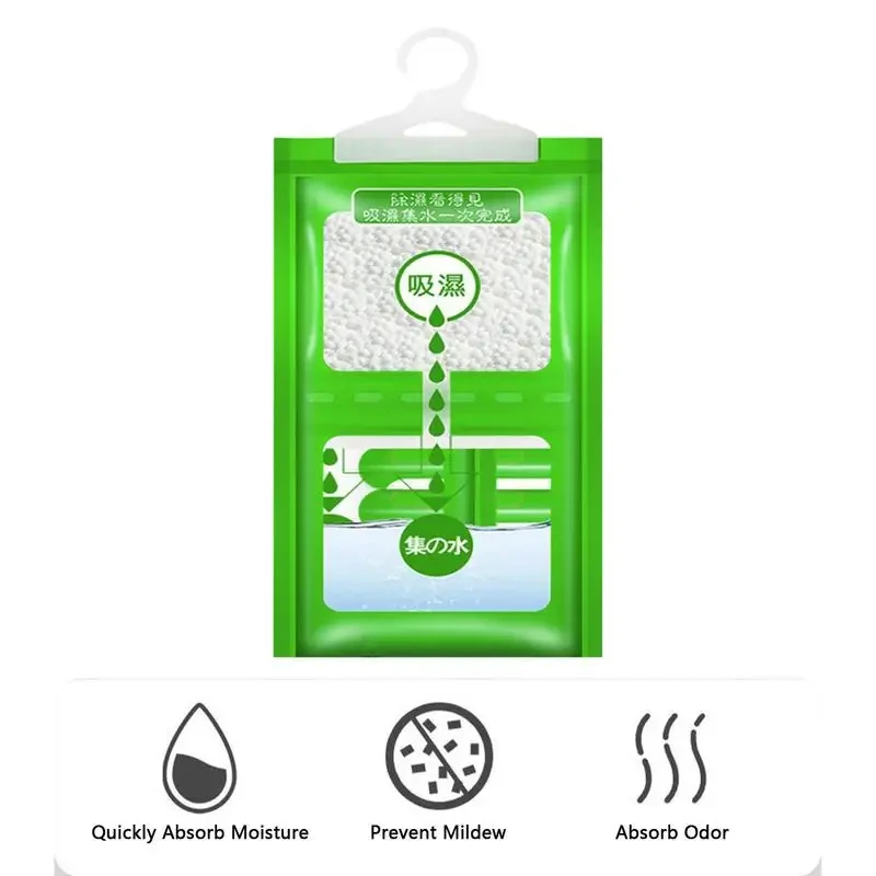 10PCS Moisture Absorber Hanging Bag Moldproof Wardrobe Antihumidity Bags Dry Bag Dehumidification for Closet Indoor Desiccant 3