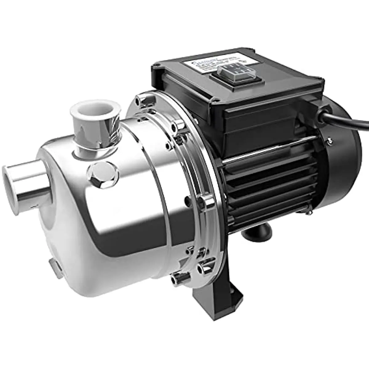 TDRFORCE 1/2 HP Jet Pump Portable Stainless Steel Water Transfer