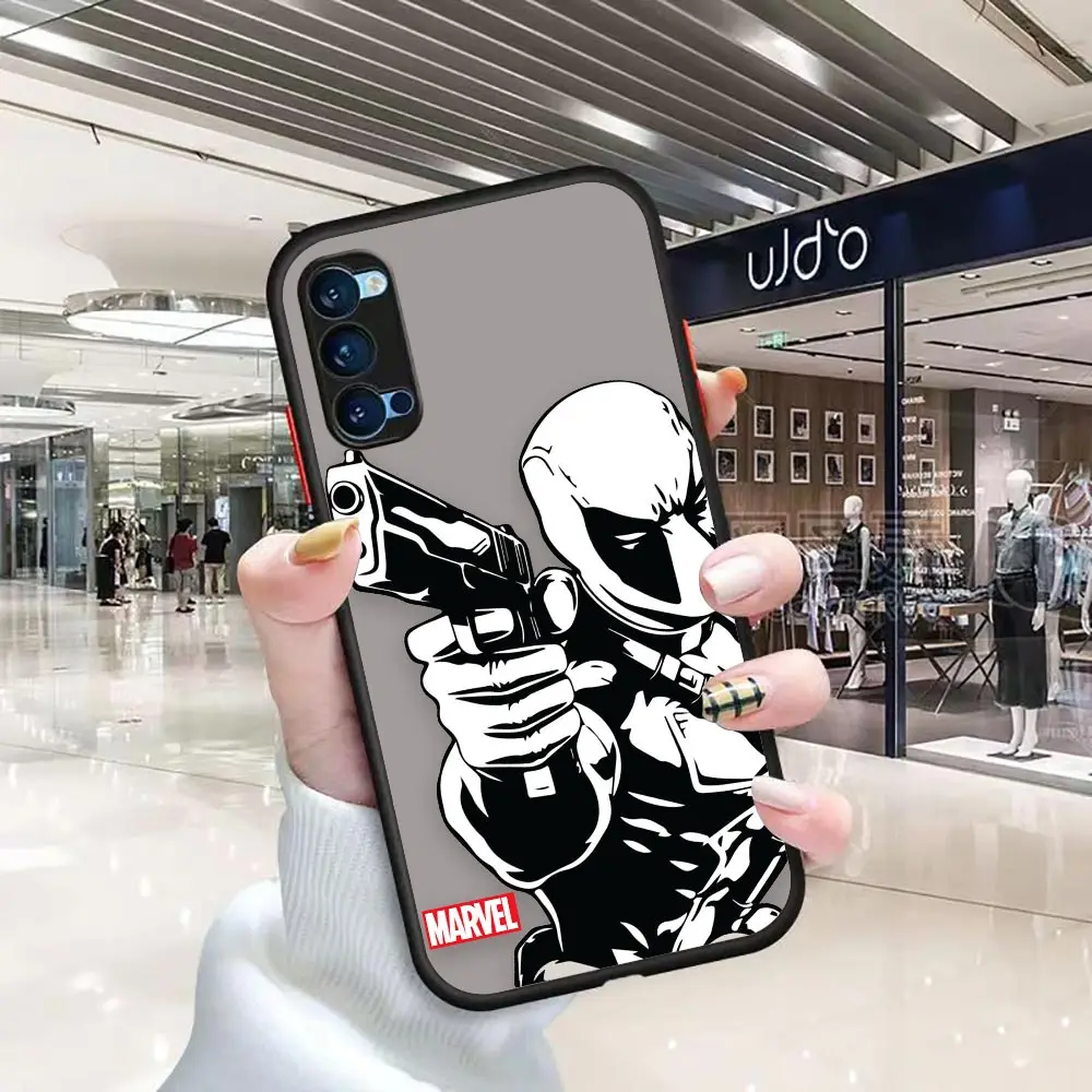 Marvel Spider-Man Iron Man Sketch Shockproof Case Funda For OPPO RENO 7 7Z 8 2 2F 3 4 5 6 6Z PRO PLUS 5G 4G Clear Hard TPU Case