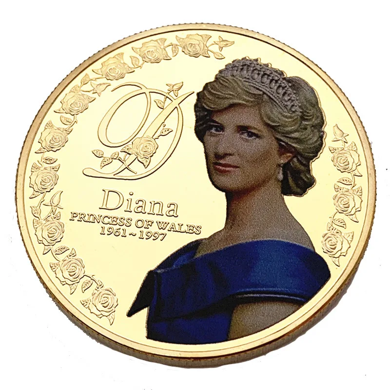 Bella Moneta Placcata Argento 999 Oro Cinque Libbre Diana Principessa Del Galles Monete Da Collezione Monete Di Diana Spencer Britannica