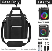 （CASE ONLY) Karaoke Bag Compatible with JYX-S55/ for JYX 69BT Karaoke Machine with Two Wireless Microphones,Holder for MS69 2