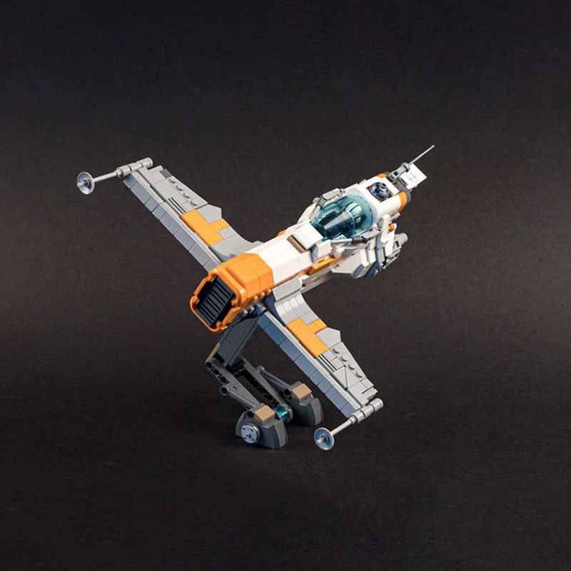 

MOC Creative Expert Ideas Militray Imperial T-wing Fighter Model Building Blocks Bricks Enlighten DIY Toys For Children gifts