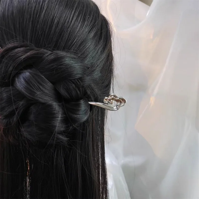 Women's Elegant Hair Stick Chinese Style Auspicious Cloud Hair Stick Daily Party Wear Girl Jewelry Accessories Hair Accessory 1pc