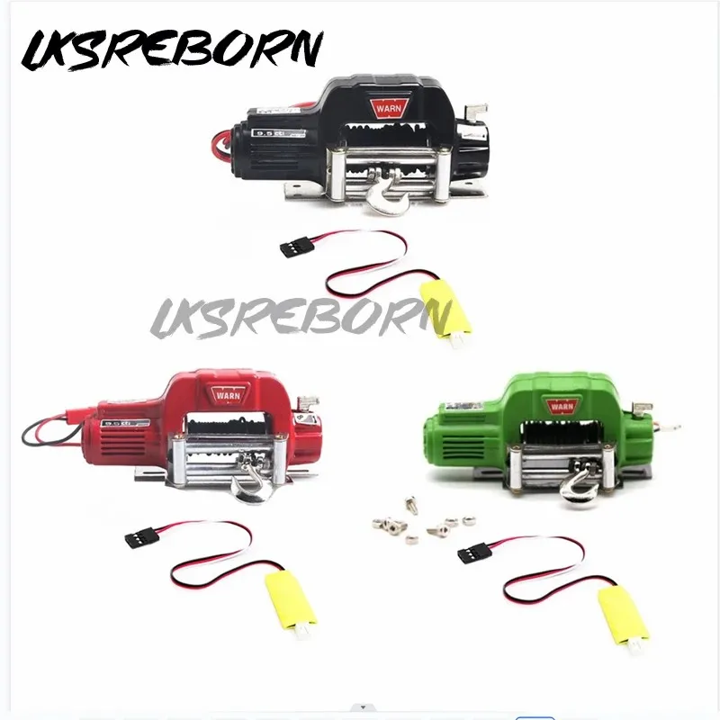 

Металлическая Автоматическая лебедка с 3-канальным кабелем управления для радиоуправляемого гусеничного автомобиля 1/10 Axial SCX10 TRX4 RC4WD D90 Redcat, обновленные детали