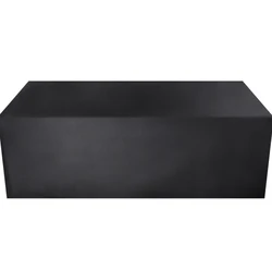 Durable Waterproof Outdoor Furniture Dust Cover - Premium 210D Oxford Cloth - Black & Silver Patio Sofa Protector - 220x220x85 (Black)