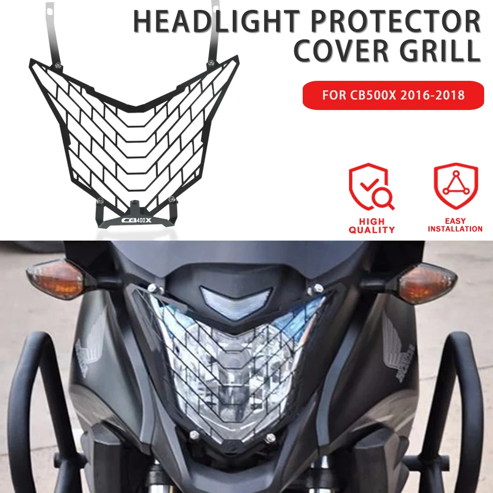 

For HONDA CB500X CB 500 X 500X 2016 2017 2018 Motorcycle Headlight Protector Guard Cover Grill CBR650F CB650F CB CBR 650 F 650F